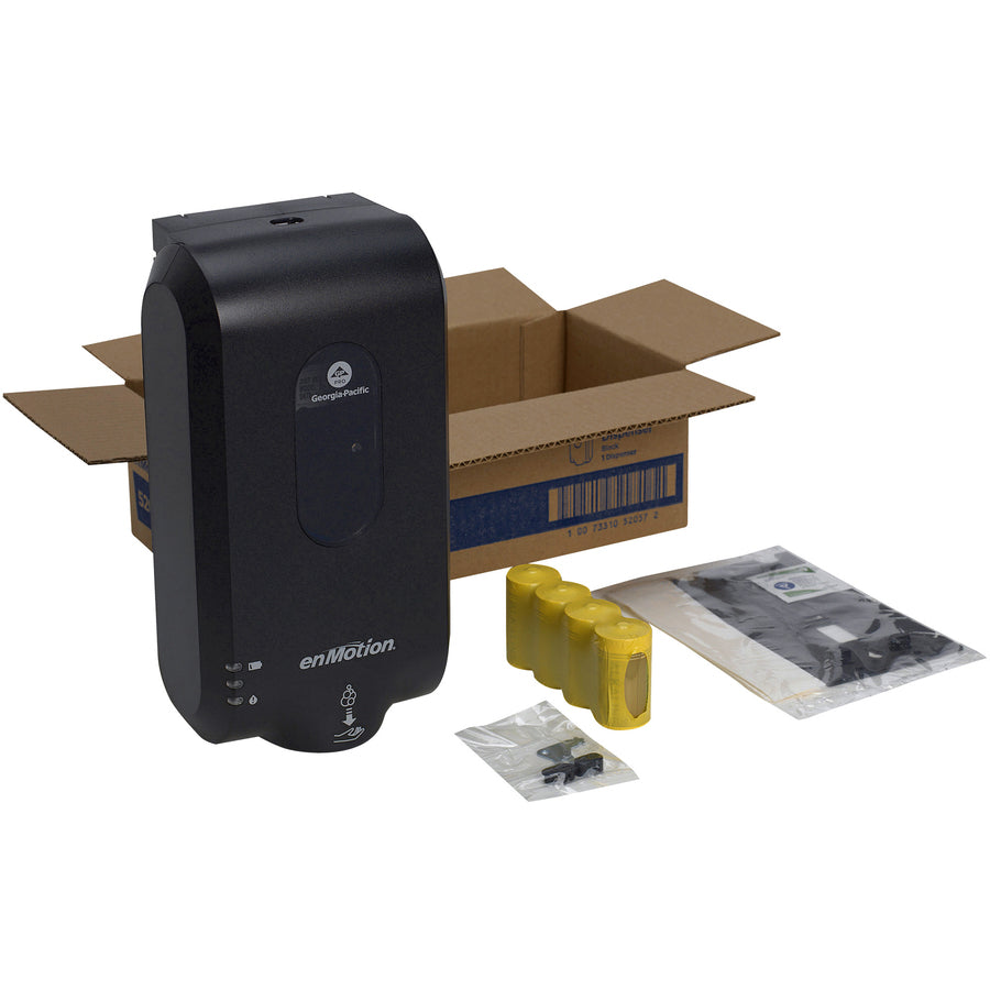 enmotion-gen2-automated-touchless-soap-&-sanitizer-dispenser-automatic-wall-mountable-touch-free-black-1-carton_gpc52057 - 2