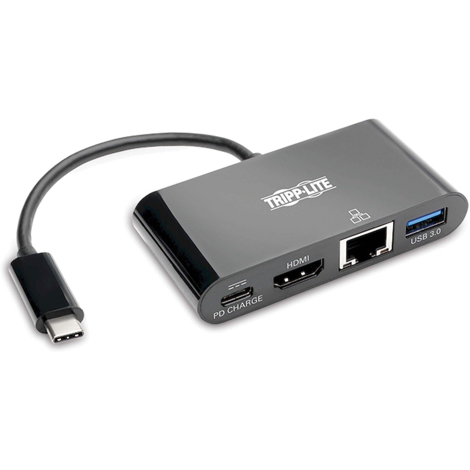 tripp-lite-by-eaton-usb-c-multiport-adapter-for-notebook-tablet-pc-desktop-pc-smartphone-monitor-usb-type-c-7-x-usb-ports-2-x-usb-30-usb-type-c-network-rj-45-hdmi-wired_trpu44406nh4gub - 1