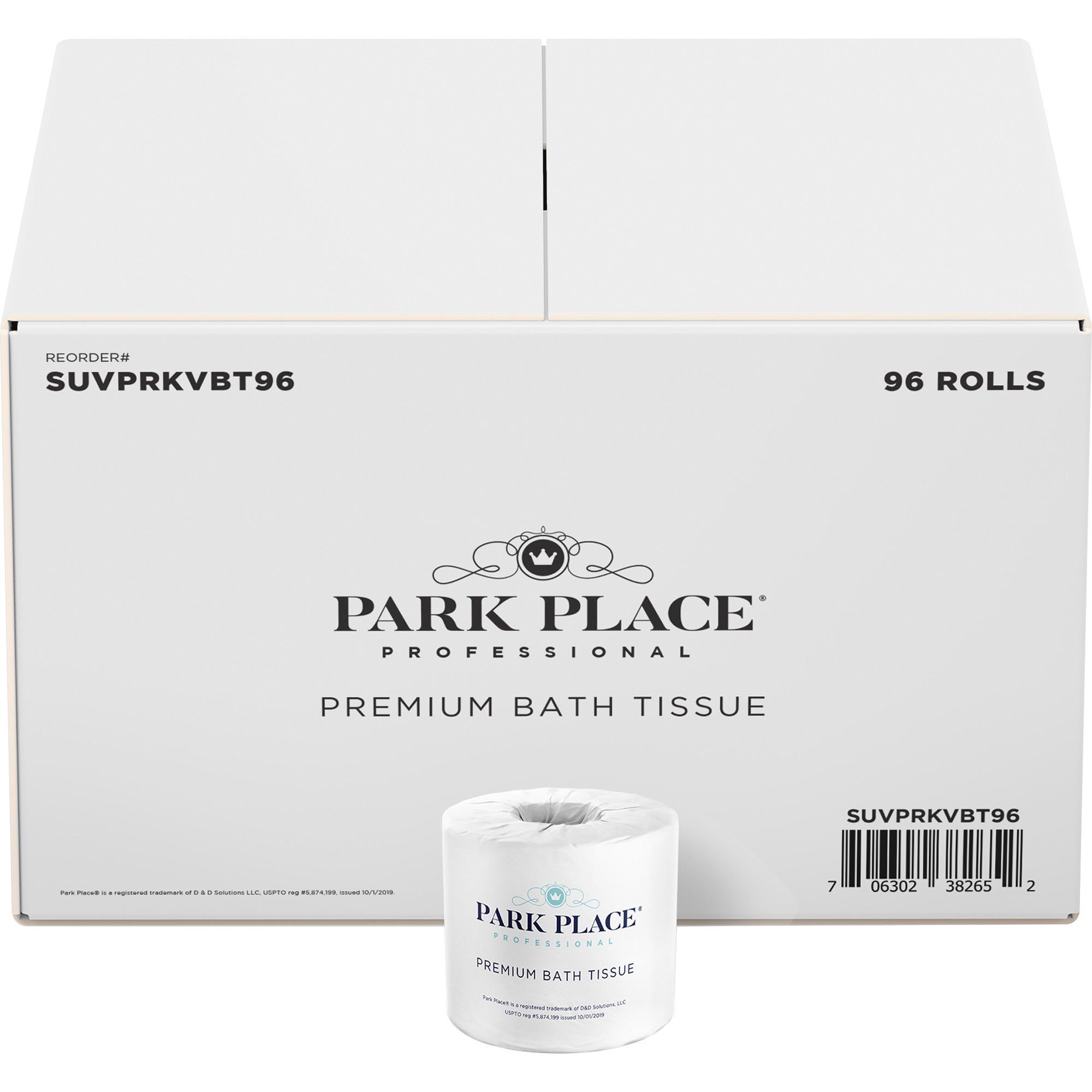 park-place-double-ply-premium-bath-tissue-rolls-2-ply-420-sheets-roll-white-for-bathroom-96-carton_suvprkvbt96 - 1