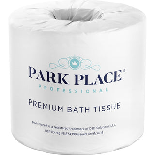 Park Place Double-ply Premium Bath Tissue Rolls - 2 Ply - 420 Sheets/Roll - White - For Bathroom - 96 / Carton