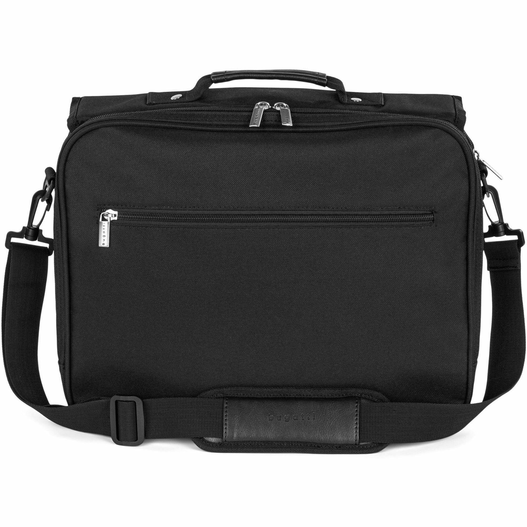 bugatti-the-associate-carrying-case-briefcase-for-156-notebook-black-polyester-body-12-height-x-15-width-x-5-depth-1-each_bugexb531black - 2