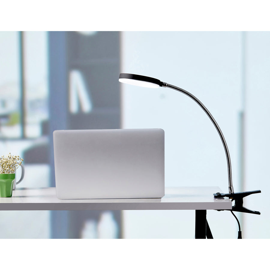 bostitch-adjustable-clamp-desk-lamp-black-138-height-550-w-led-bulb-polished-metal-adjustable-head-flicker-free-flexible-neck-500-lm-lumens-frosted-glass-desk-mountable-black-for-desk_bosvled1800bkc - 2