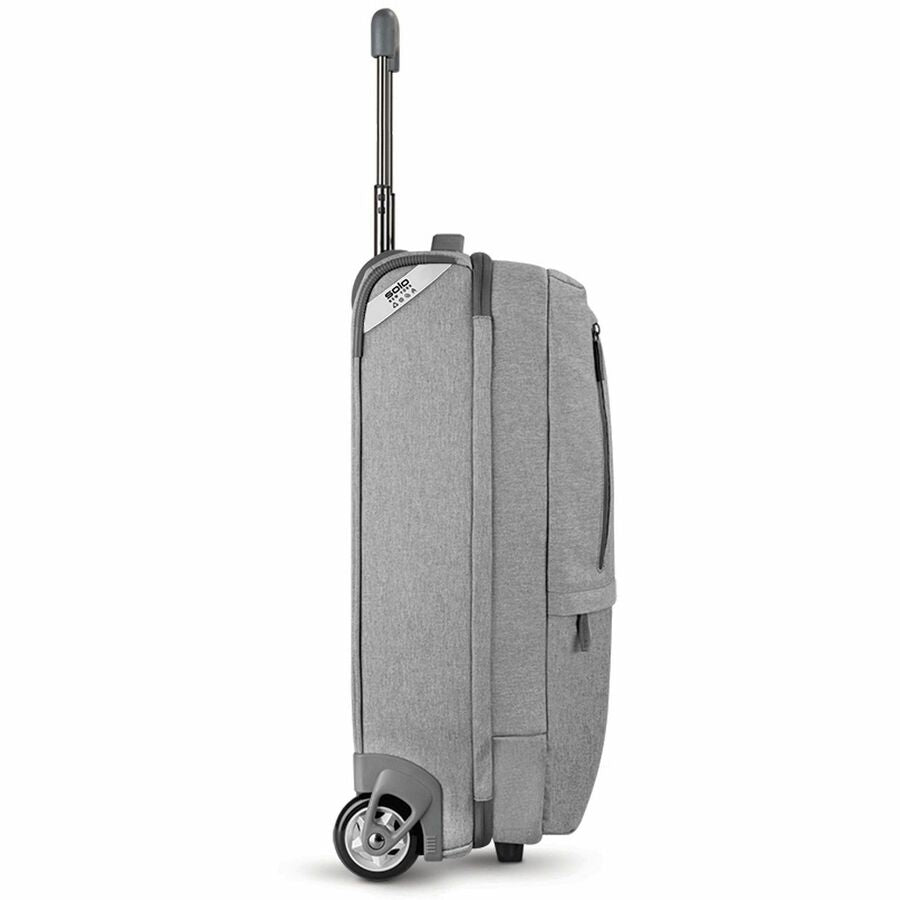 Solo Re:treat Travel/Luggage Case (Carry On) Luggage, Travel Essential - Gray - Handle - 22" Height x 14" Width x 7" Depth - 1 Each