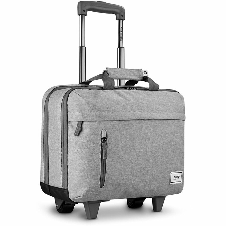 Re:Start Underseat Rolling Case, 15.6, 16 x 6 x 14, Light Gray