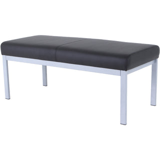 lorell-healthcare-reception-guest-bench-silver-powder-coated-steel-frame-four-legged-base-black-vinyl-1-each_llr66999 - 4