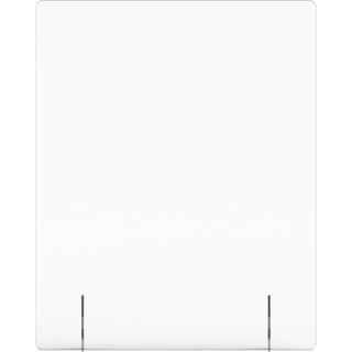 Lorell Social Distancing Barrier - 24" Width x 7" Depth x 30" Height - 1 Each - Clear - Acrylic