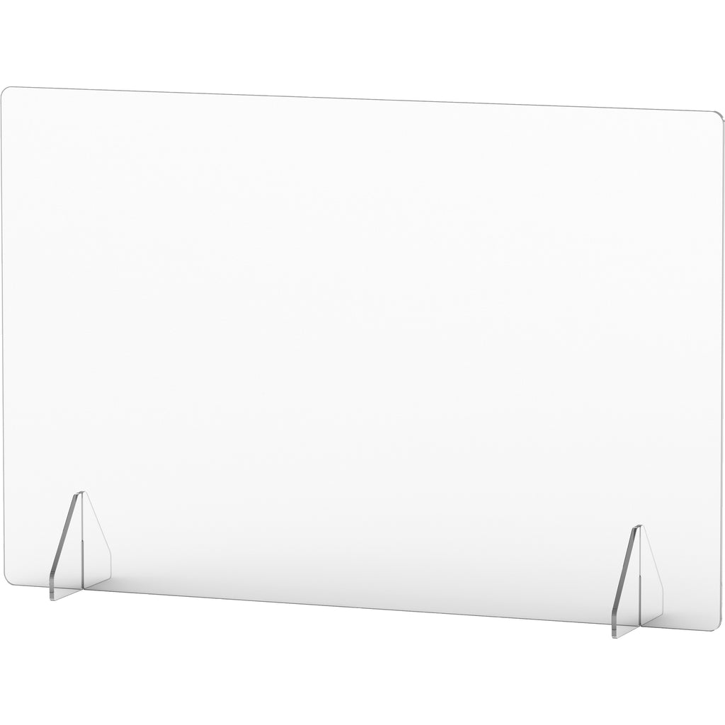 lorell-social-distancing-barrier-36-width-x-7-depth-x-24-height-1-each-clear-acrylic_llr55684 - 3