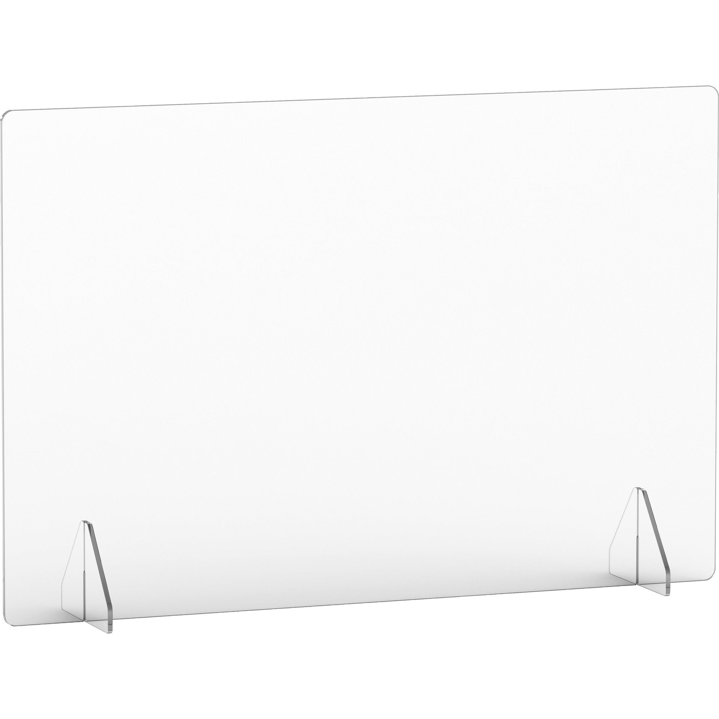 lorell-social-distancing-barrier-36-width-x-7-depth-x-24-height-1-each-clear-acrylic_llr55684 - 4