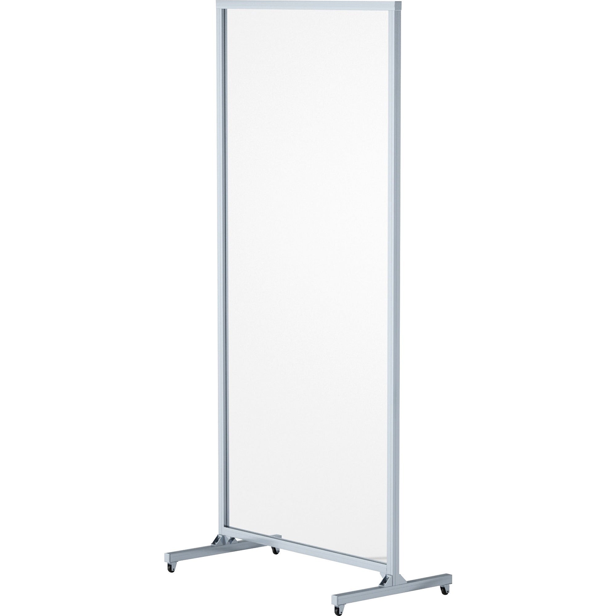 lorell-mobile-full-protective-glass-screen-36-width-x-03-depth-x-78-height-1-each-clear-tempered-glass-aluminum_llr55673 - 1
