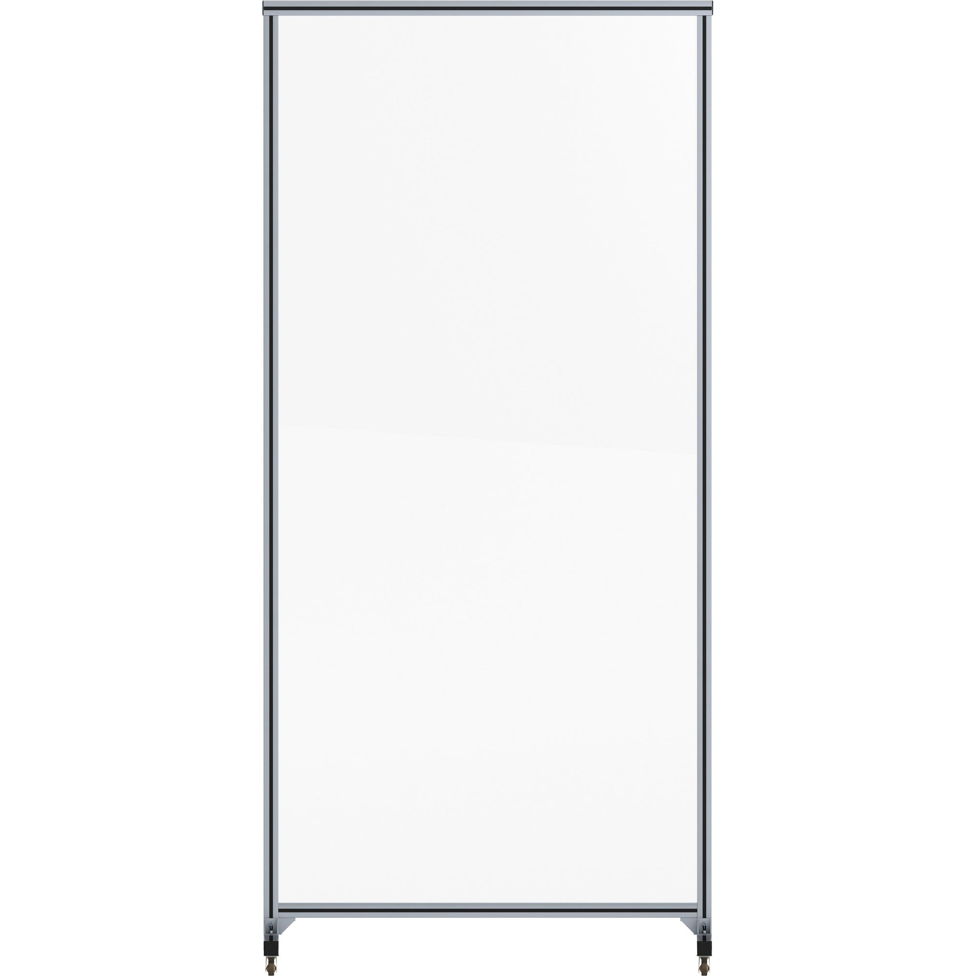 lorell-mobile-full-protective-glass-screen-36-width-x-03-depth-x-78-height-1-each-clear-tempered-glass-aluminum_llr55673 - 3