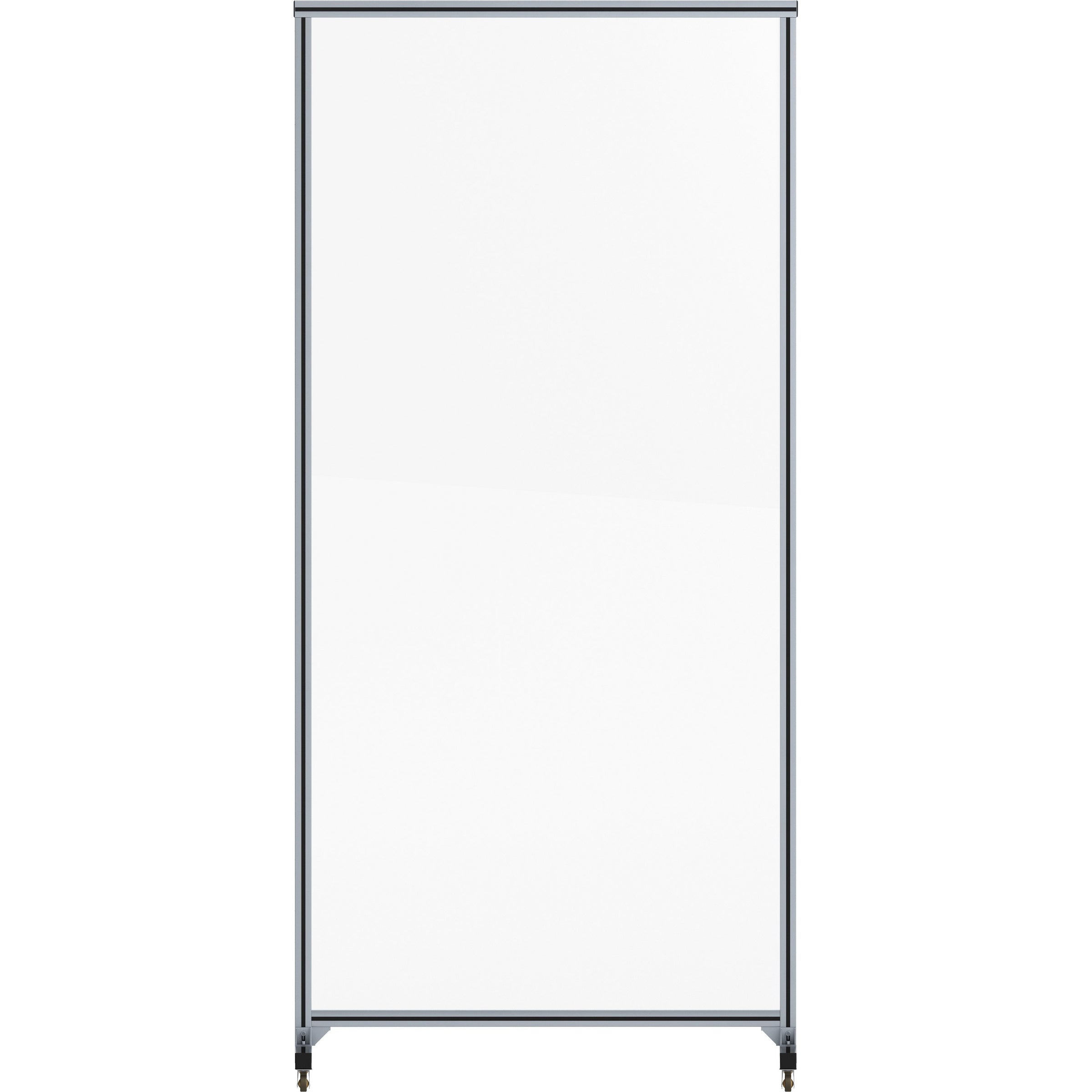 lorell-mobile-full-protective-glass-screen-36-width-x-03-depth-x-78-height-1-each-clear-tempered-glass-aluminum_llr55673 - 3