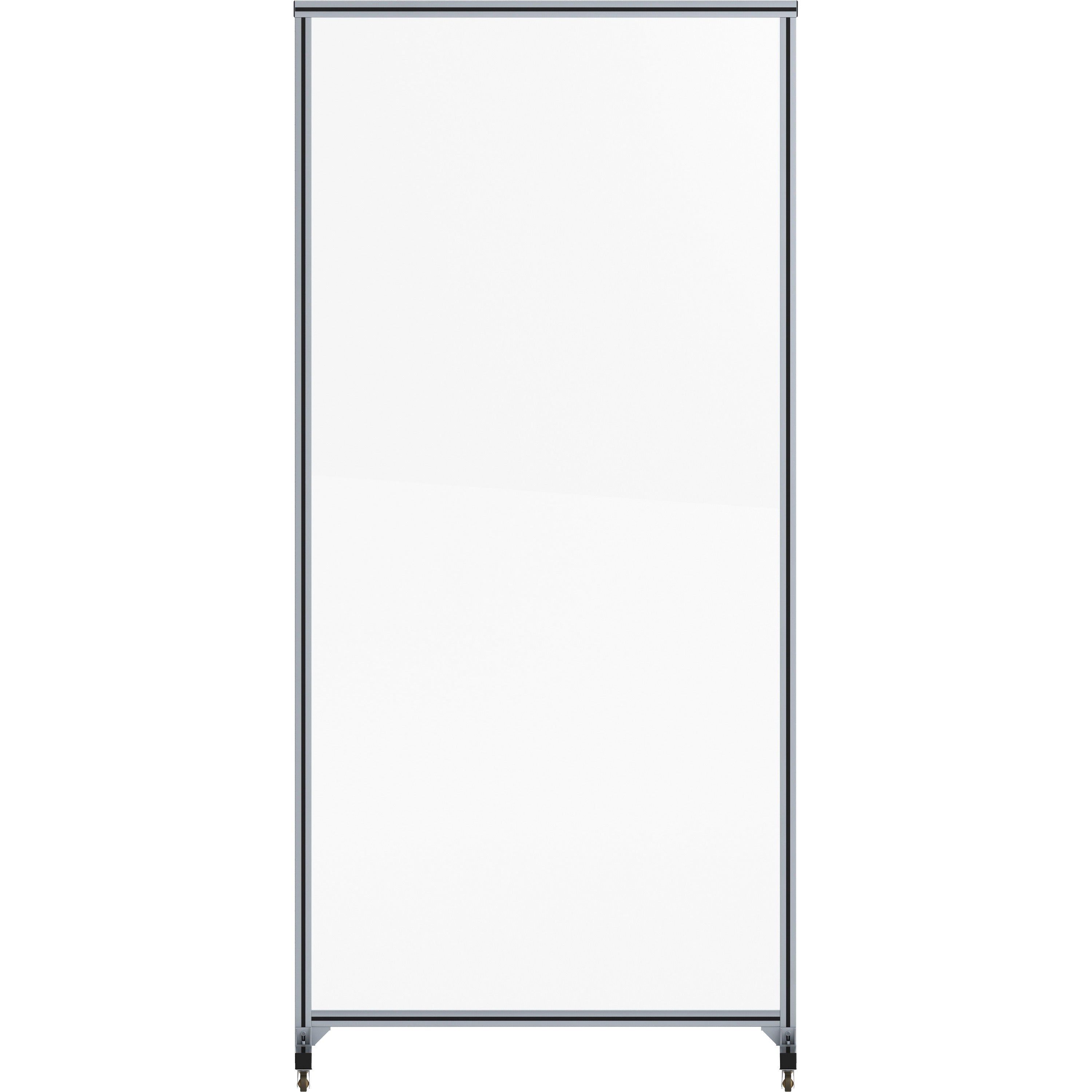lorell-mobile-full-protective-glass-screen-36-width-x-03-depth-x-78-height-1-each-clear-tempered-glass-aluminum_llr55673 - 3