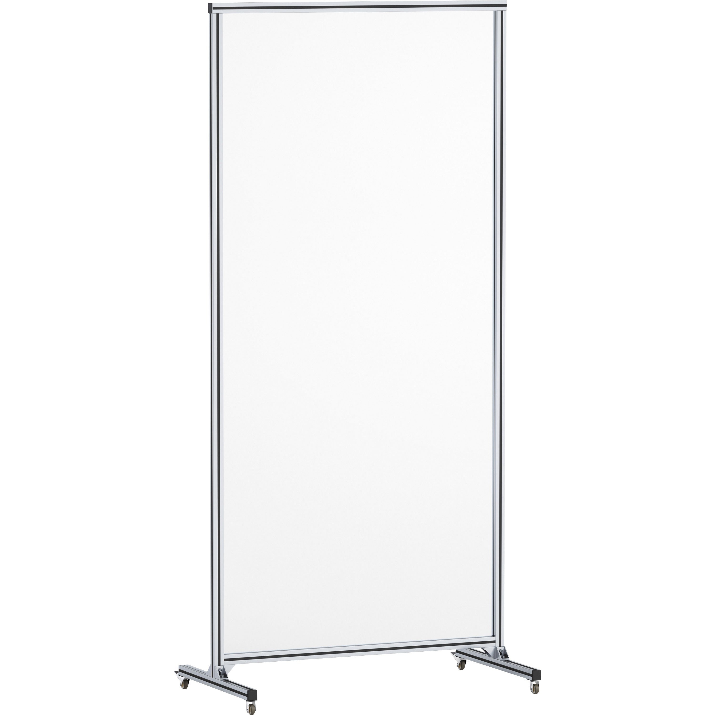 lorell-mobile-full-protective-glass-screen-36-width-x-03-depth-x-78-height-1-each-clear-tempered-glass-aluminum_llr55673 - 5