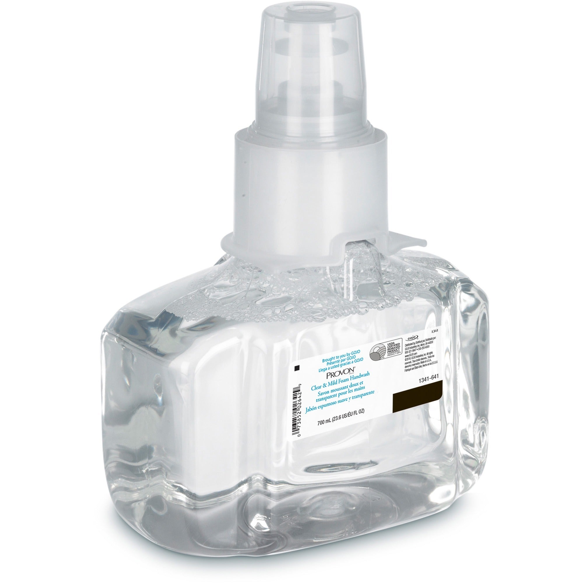 provon-ltx-7-clear-&-mild-foam-handwash-refill-fragrance-free-scentfor-237-fl-oz-700-ml-pump-bottle-dispenser-kill-germs-hand-moisturizing-clear-rich-lather-dye-free-bio-based-3-carton_goj134103ct - 3