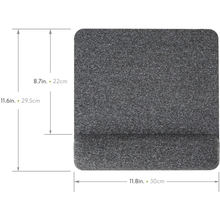 Premium Plush Mouse Pad, 11.8 x 11.6, Gray