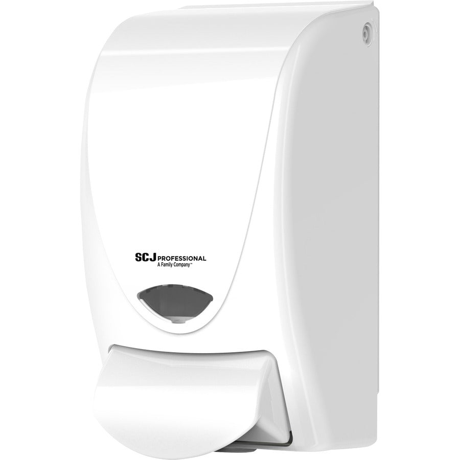 SC Johnson Proline Curve Manual Dispenser - Manual - 1.06 quart Capacity - Durable, Antimicrobial, Anti-bacterial - White - 1Each