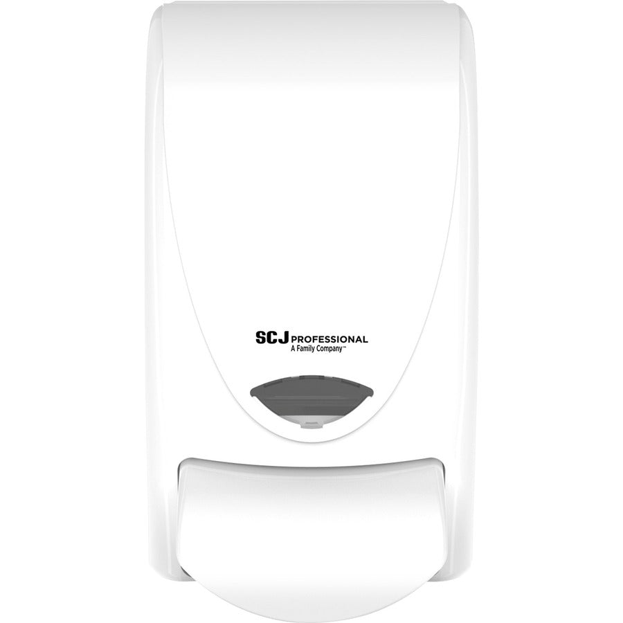 SC Johnson Proline Curve Manual Dispenser - Manual - 1.06 quart Capacity - Durable, Antimicrobial, Anti-bacterial - White - 1Each