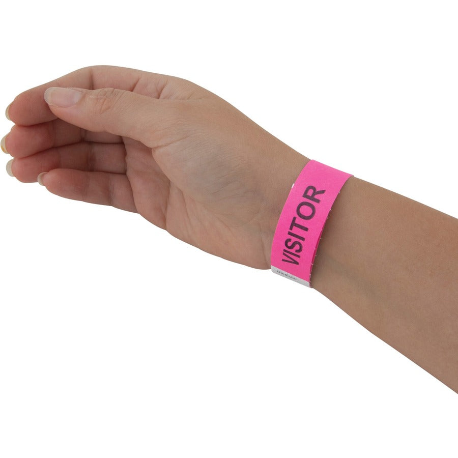 advantus-covid-prescreened-visitor-wristbands-3-4-width-x-10-length-rectangle-pink-tyvek-500-pack_avt76095 - 6