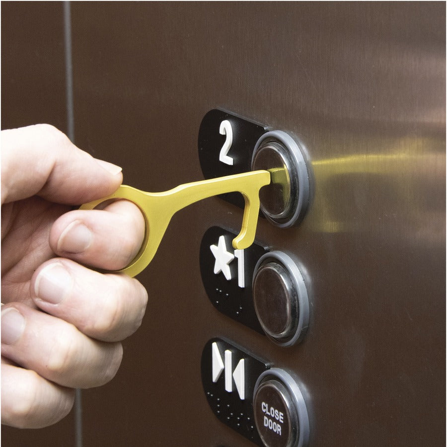 advantus-touch-free-door-opener-25-width-x-03-height-x-33-length-2-pack-brown-brass_avt75695 - 4
