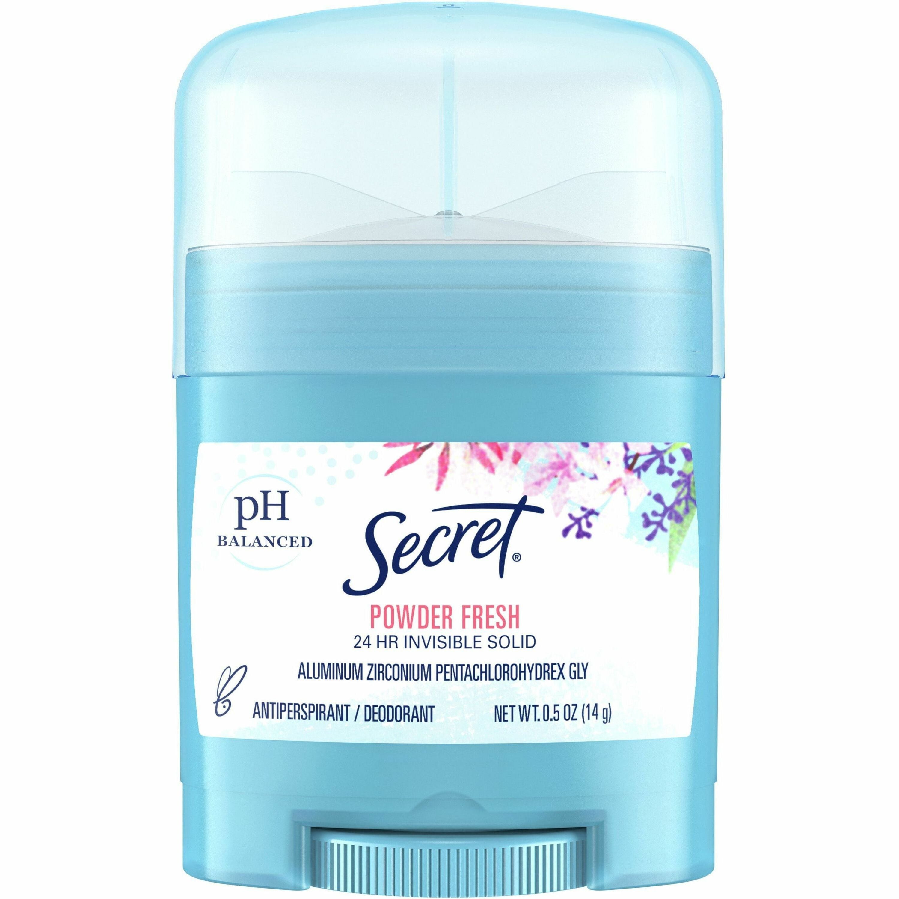 Secret Powder Fresh Deodorant - Stick - 0.50 oz - Powder Fresh - 24 / Carton - Odor Neutralizer
