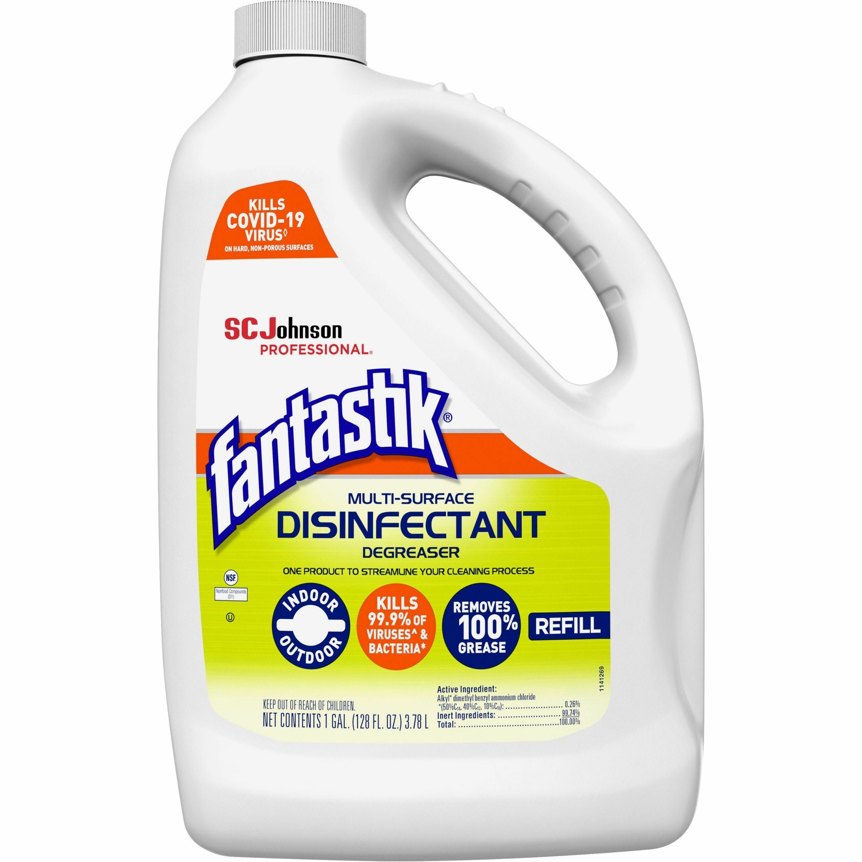 fantastik-disinfectant-degreaser-128-fl-oz-4-quart-fresh-scent-4-carton-disinfectant-easy-to-use-rinse-free-deodorize-non-porous-white_sjn311930ct - 2