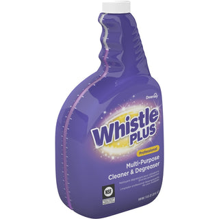 Diversey Whistle Plus Cleaner & Degreaser - Ready-To-Use - 32 fl oz (1 quart) - Citrus Scent - 4 / Carton - Heavy Duty, Easy to Use, Rinse-free, Non-streaking, Phosphate-free - Purple