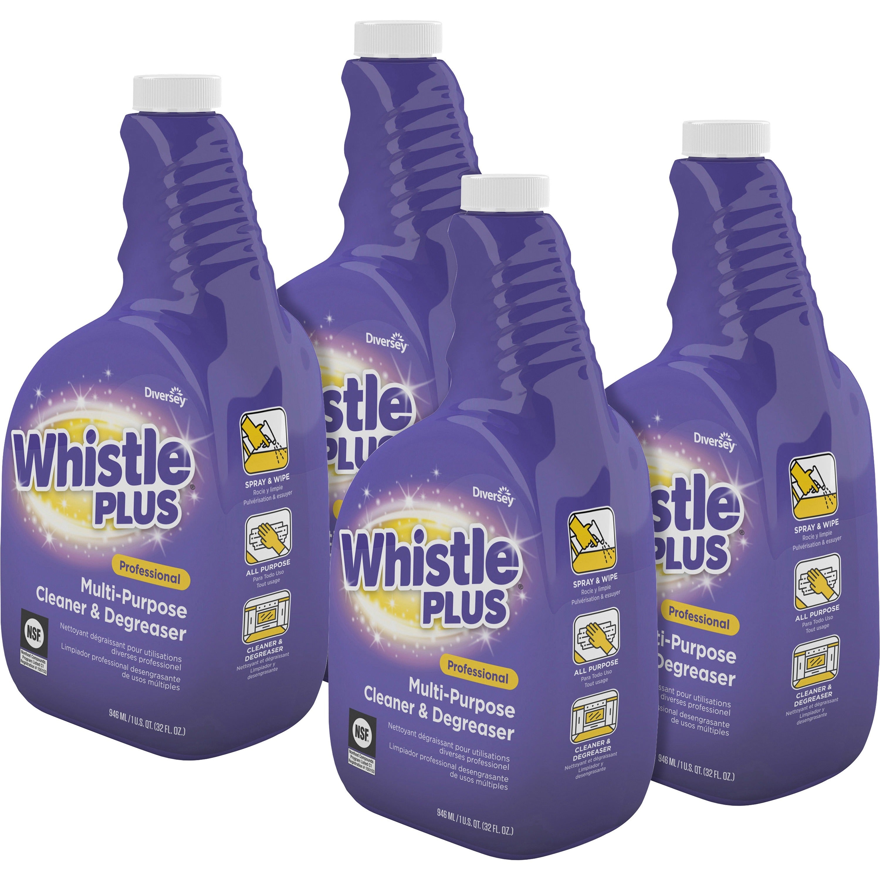 diversey-whistle-plus-cleaner-&-degreaser-ready-to-use-32-fl-oz-1-quart-citrus-scent-4-carton-heavy-duty-easy-to-use-rinse-free-non-streaking-phosphate-free-purple_dvocbd540571ct - 1
