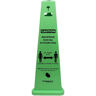 Impact TriVu Social Distancing 3 Sided Safety Cone
