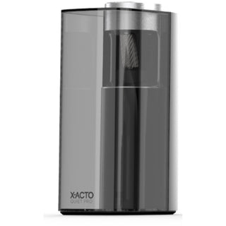 Model 1612 Quiet Pro Electric Pencil Sharpener, AC-Powered, 3 x 5 x 9, Black/Silver/Smoke