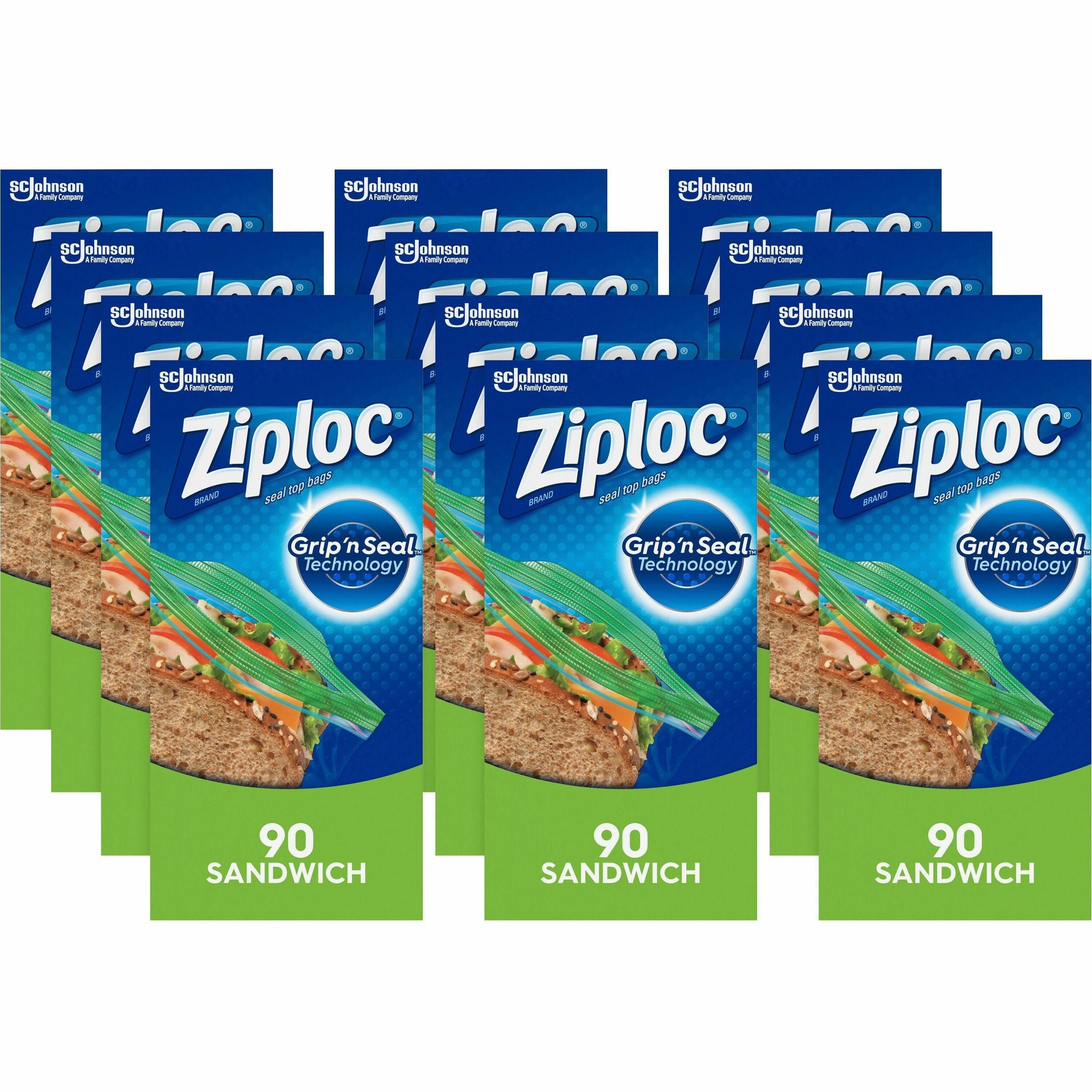 ziploc-sandwich-bags-588-width-x-650-length-clear-plastic-12-carton-90-per-box-sandwich-storage_sjn315885ct - 1