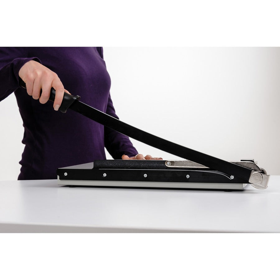 Vantage Guillotine Paper Trimmer/Cutter, 15 Sheets, 15" Cut Length, Metal Base, 12.25 x 15.75
