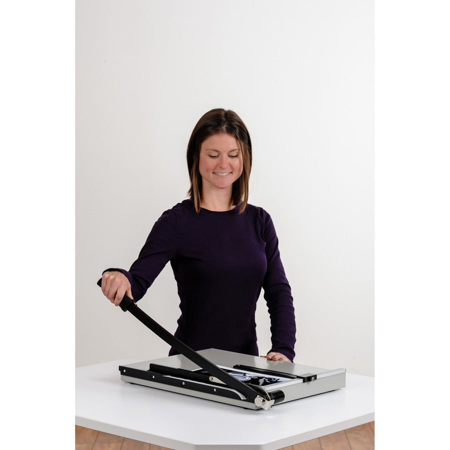 Vantage Guillotine Paper Trimmer/Cutter, 15 Sheets, 18" Cut Length, Metal Base, 15.5 x 18.75