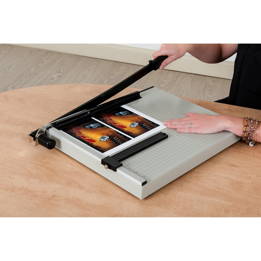 Vantage Guillotine Paper Trimmer/Cutter, 15 Sheets, 18" Cut Length, Metal Base, 15.5 x 18.75