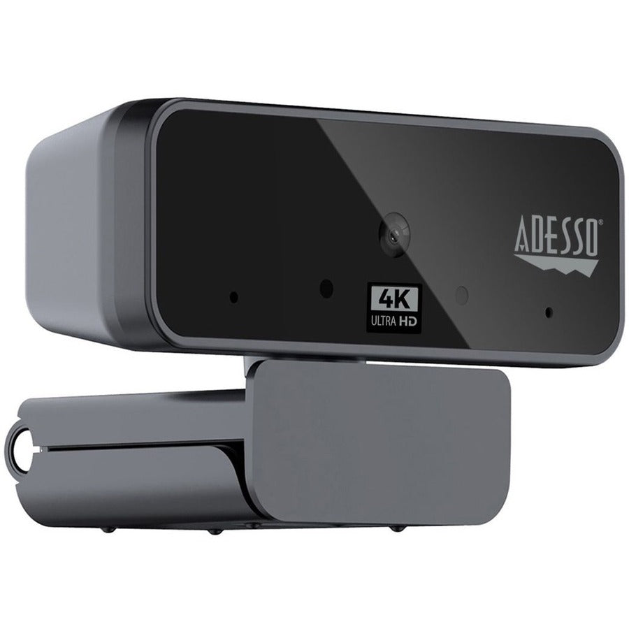 CyberTrack H6 4K USB Fixed Focus Webcam with Microphone, 3840 Pixels x 2160 Pixels, 8 Mpixels, Black