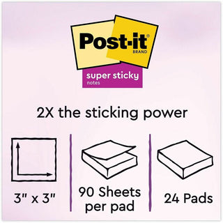 Pads in Canary Yellow, Value Pack, 3" x 3", 90 Sheets/Pad, 24 Pads/Pack