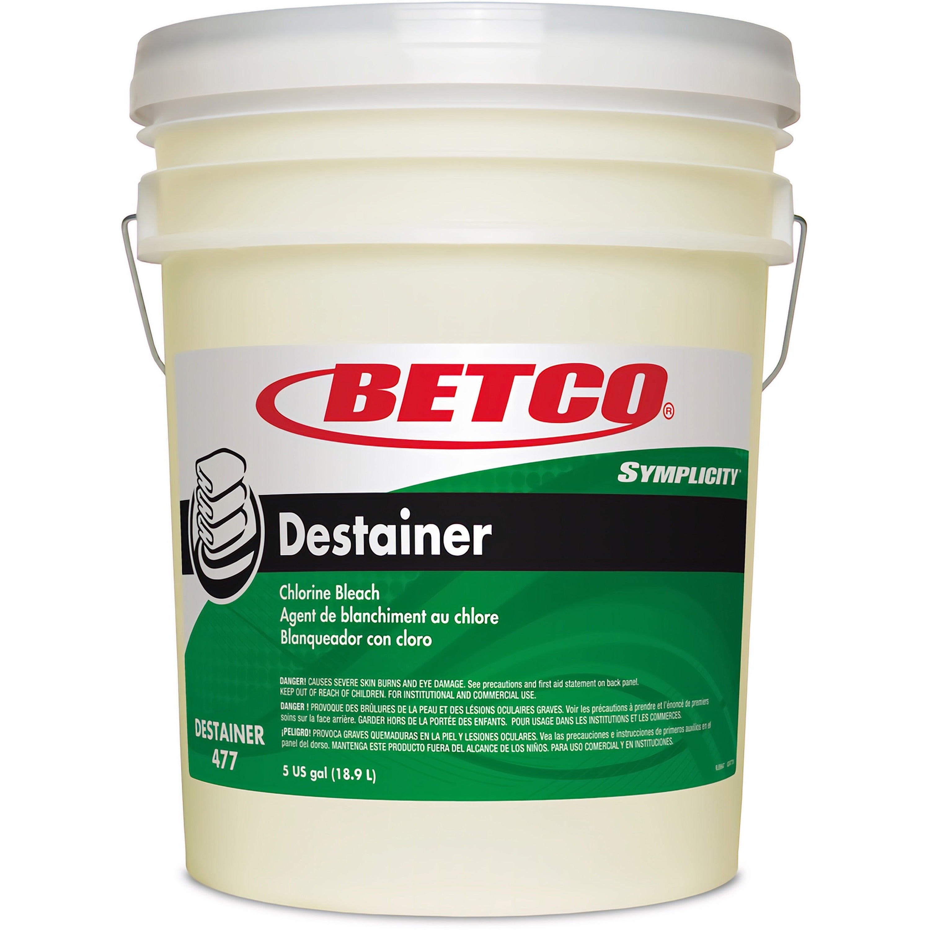 betco-symplicity-destainer-640-oz-pail-amber-ready-to-use-864-oz-54-lb-1-each-unscented-stain-resistant-spill-resistant-amber-orange_bet4777800 - 1