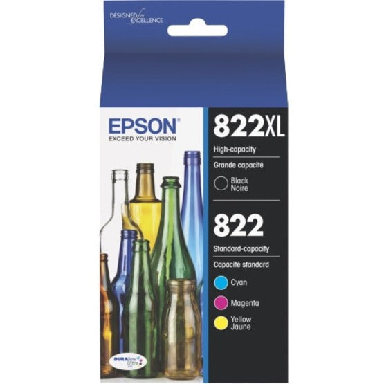 T822XL-BCS (T822XL/T822) DURABrite Ultra High-Yield/Standard Ink, Black/Cyan/Magenta/Yellow