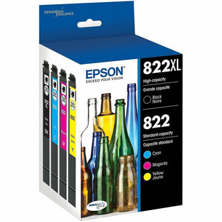 T822XL-BCS (T822XL/T822) DURABrite Ultra High-Yield/Standard Ink, Black/Cyan/Magenta/Yellow