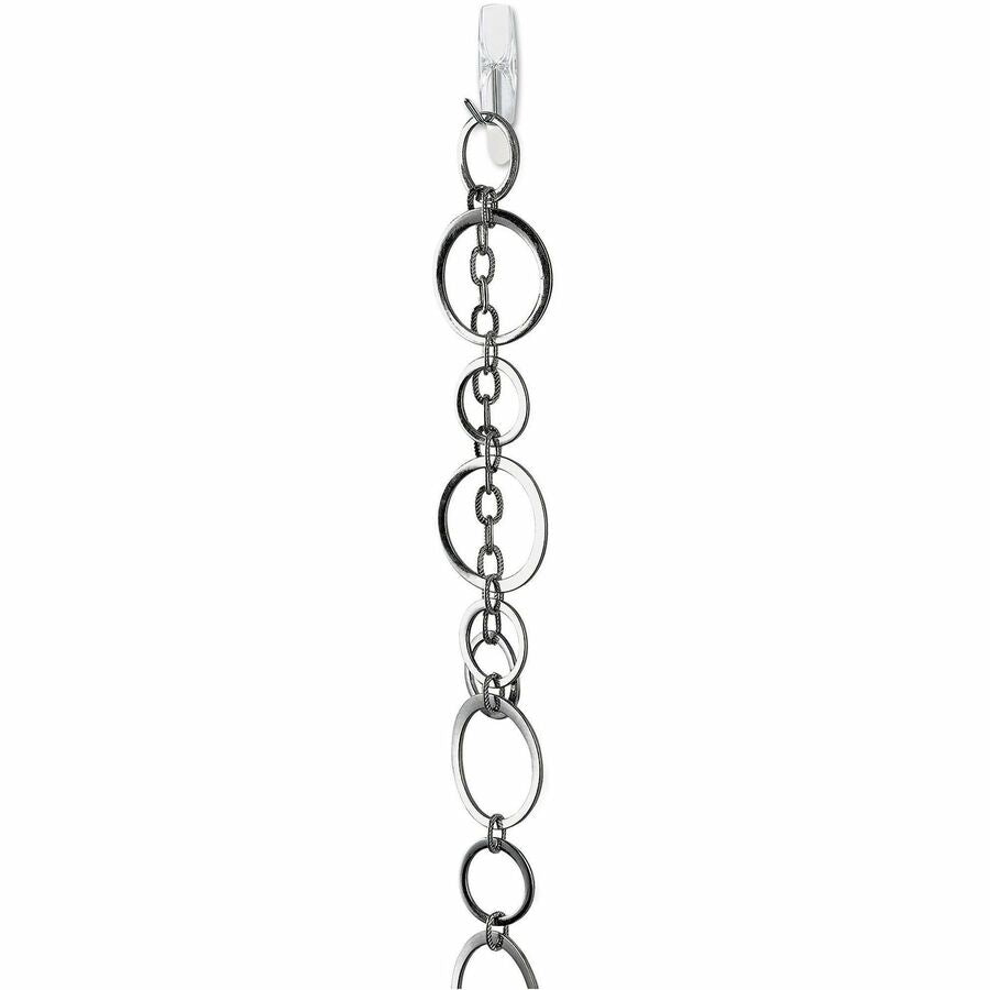 Clear Hooks and Strips, Medium, Plastic, 2 lb Capacity, 6 Hooks and 8 Strips/Pack