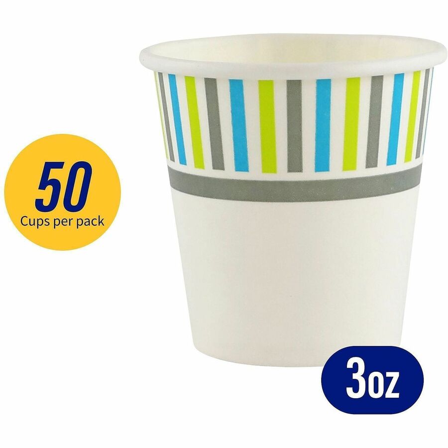 Genuine Joe 3 oz Cold Cups - 50 / Pack - Paper - Cold Drink, Beverage