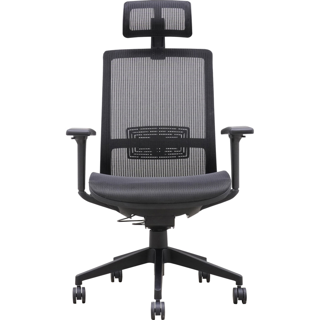 lorell-mesh-high-back-task-chair-with-headrest-black-armrest-1-each_llr03208 - 2