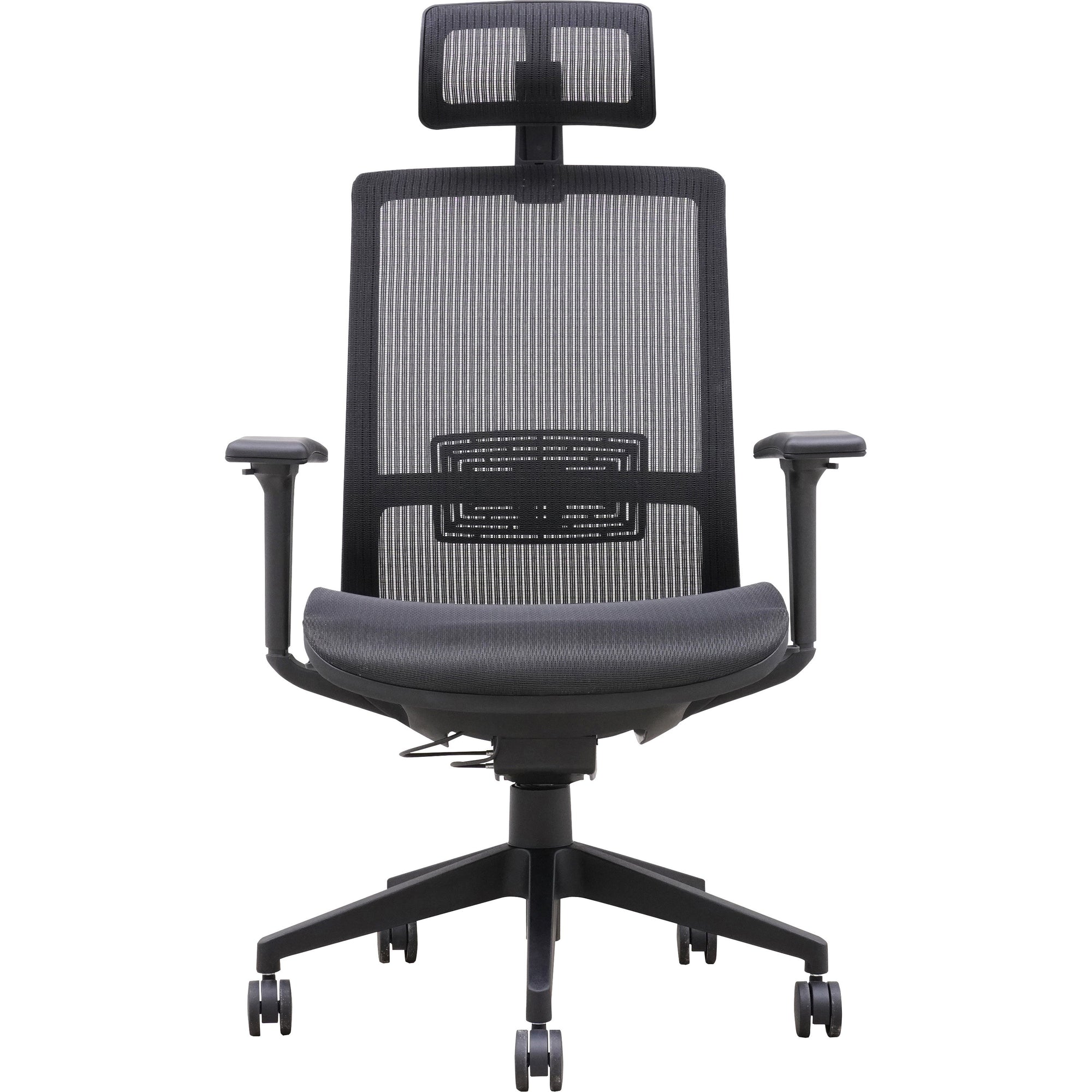 lorell-mesh-high-back-task-chair-with-headrest-black-armrest-1-each_llr03208 - 2