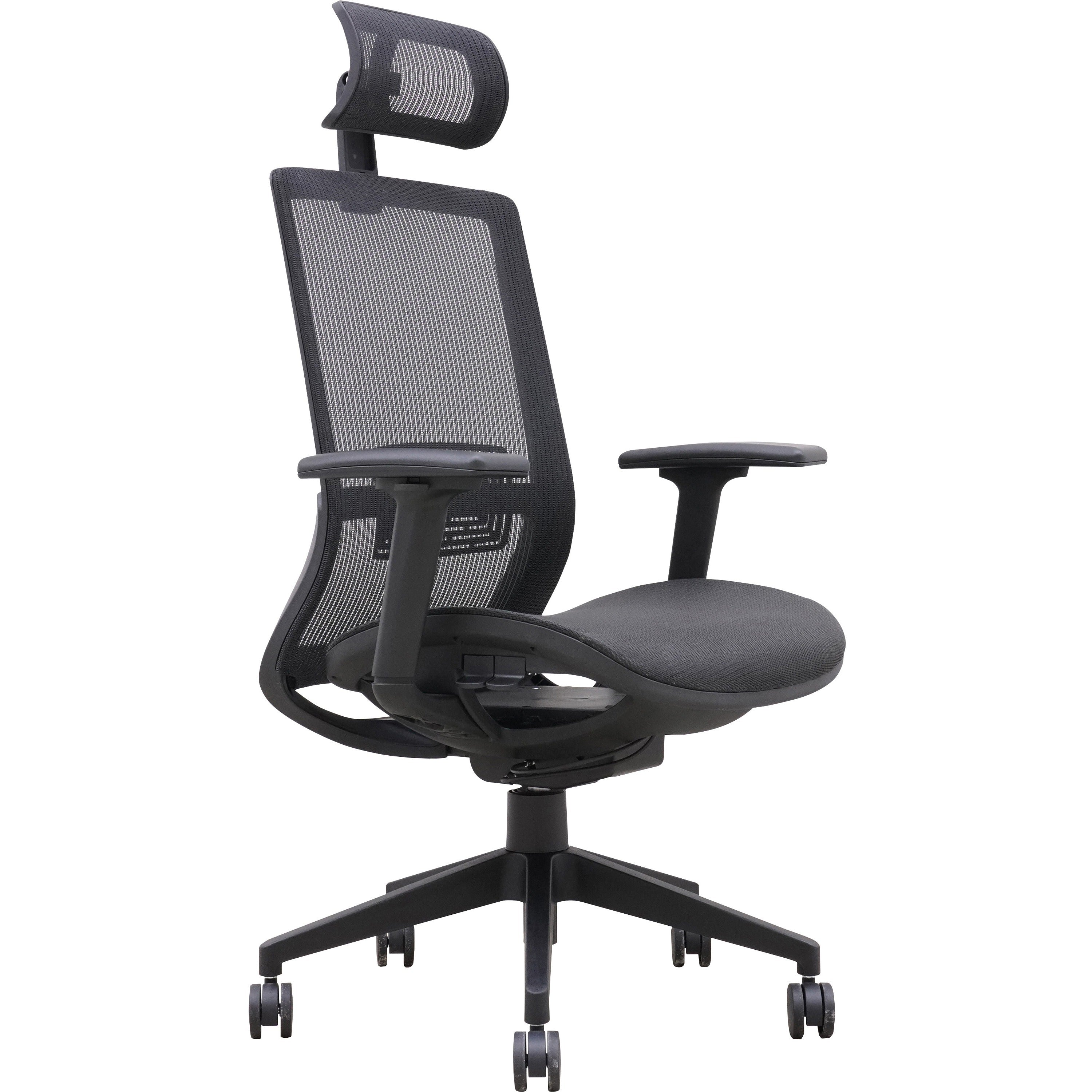 lorell-mesh-high-back-task-chair-with-headrest-black-armrest-1-each_llr03208 - 1