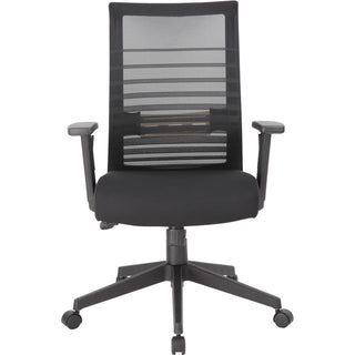 Lorell Removable Mesh Seat Cover - Fabric Seat - Black - Armrest - 1 Each