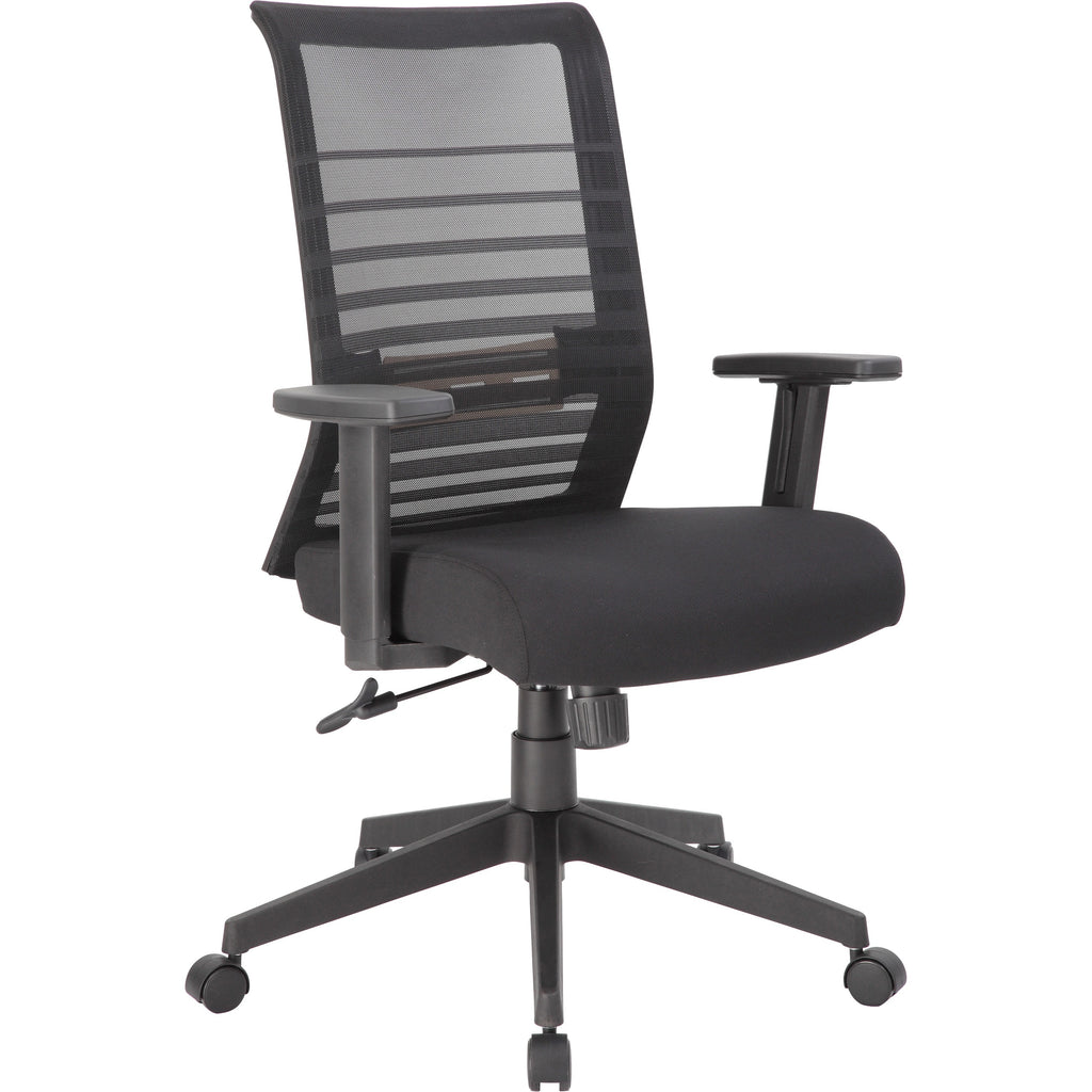Lorell Removable Mesh Seat Cover - Fabric Seat - Black - Armrest - 1 Each