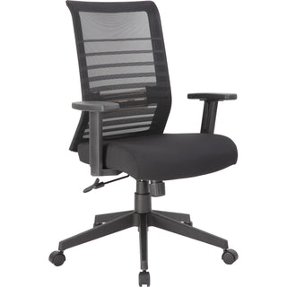 Lorell Removable Mesh Seat Cover - Fabric Seat - Black - Armrest - 1 Each