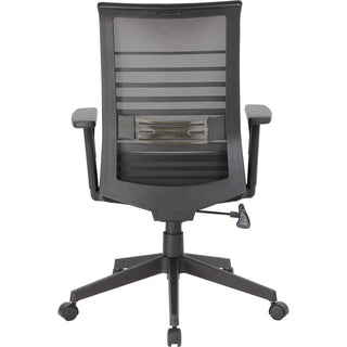 Lorell Removable Mesh Seat Cover - Fabric Seat - Black - Armrest - 1 Each