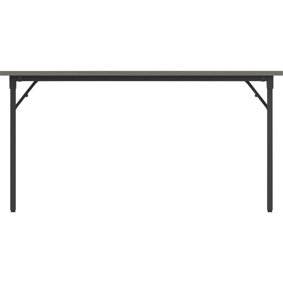 Lorell Folding Training Table - For - Table TopMelamine Top x 60" Table Top Width x 18" Table Top Depth x 1" Table Top Thickness - 30" Height - Assembly Required - Gray - 1 Each
