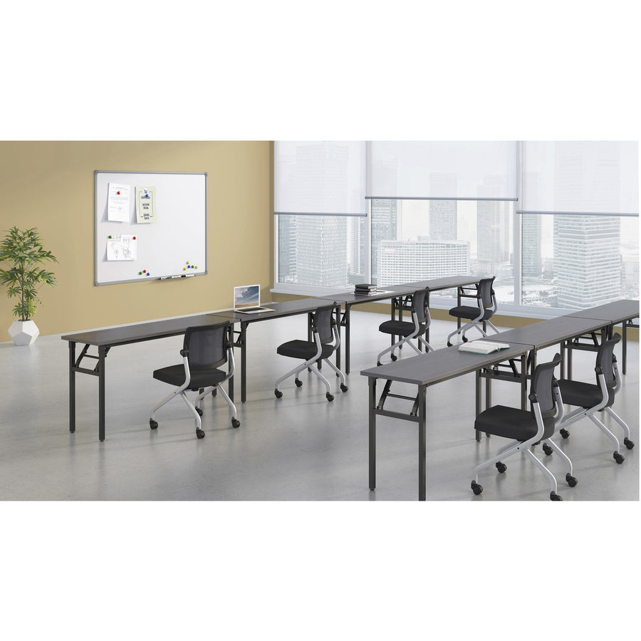 lorell-folding-training-table-for-table-topmelamine-top-x-60-table-top-width-x-18-table-top-depth-x-1-table-top-thickness-30-height-assembly-required-gray-1-each_llr60746 - 6