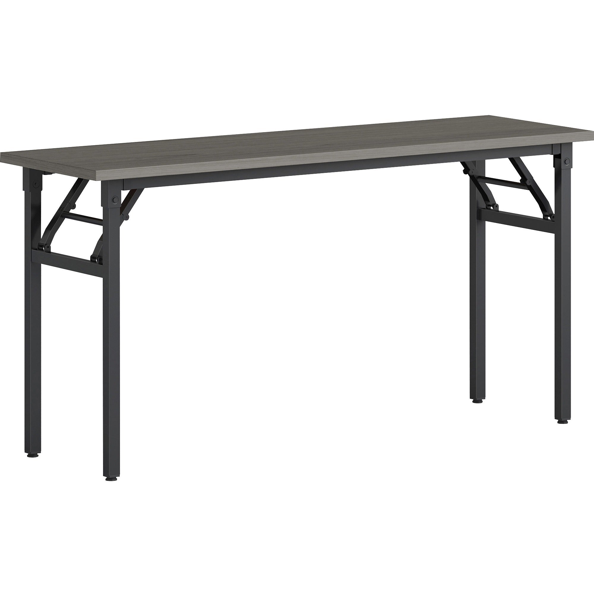 lorell-folding-training-table-for-table-topmelamine-top-x-60-table-top-width-x-18-table-top-depth-x-1-table-top-thickness-30-height-assembly-required-gray-1-each_llr60746 - 1